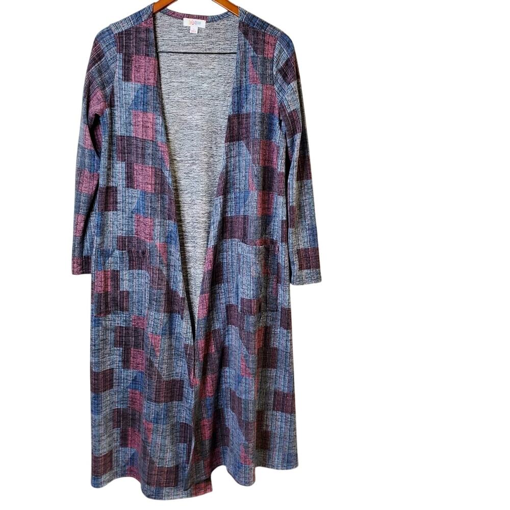 Lularoe Sarah duster cardigan Colorful Geometric Size Small